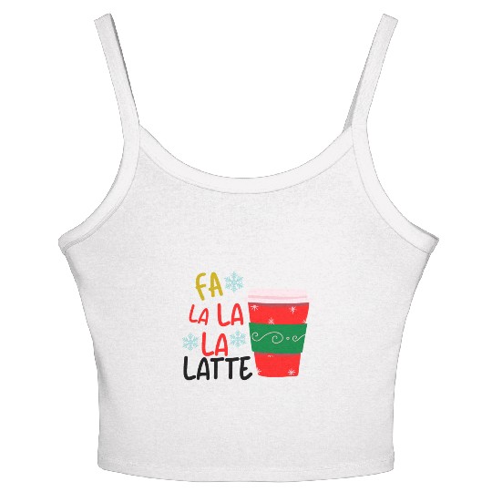 FA La La La Latte Women's Spaghetti Strap Tank Top