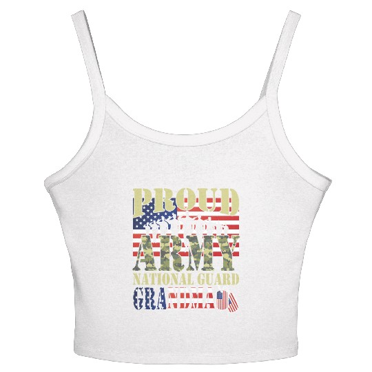 Proud Army National Guard Grandma Women's Spaghetti Strap Tank Top
