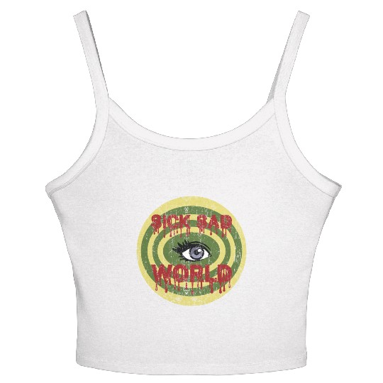Daria Sick Sad World Drippy Text Eye Logo Women's Spaghetti Strap Tank Top