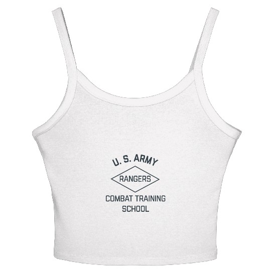 Us Army Ranger Combat Training School Ww2 Vintage Women's Spaghetti Strap Tank Top