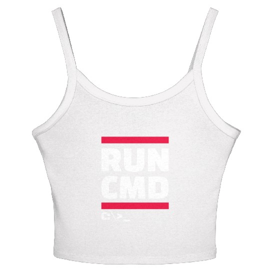 run cmd Women's Spaghetti Strap Tank Top