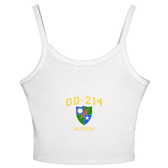 US Army Ranger Veteran DD214 Alumni Logo Insignia Women's Spaghetti Strap Tank Top