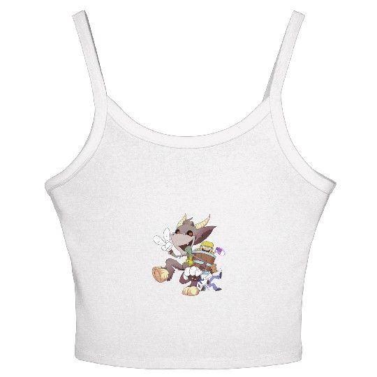 Kids Love Krampus Season Women's Spaghetti Strap Tank Top