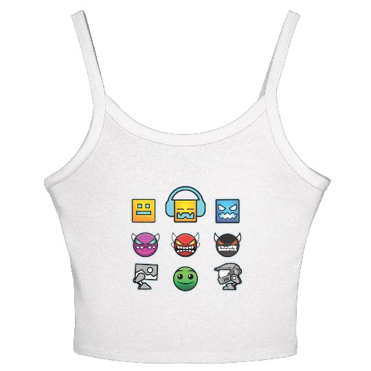 geometry dash insane Women's Spaghetti Strap Tank Top