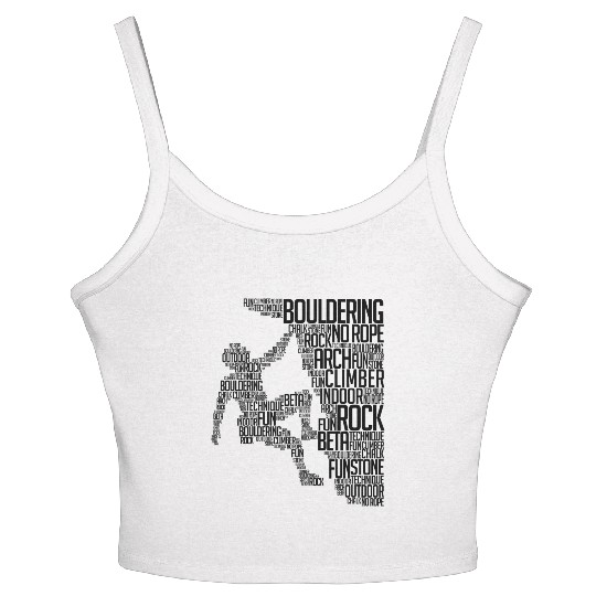 Bouldering Rock Climbing Adventure Free Climber Women's Spaghetti Strap Tank Top