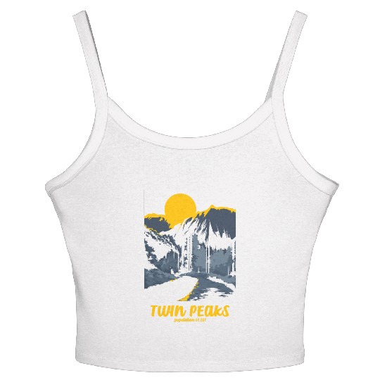 Twin Peaks Welcome To Twin Peaks Poster Women's Spaghetti Strap Tank Top
