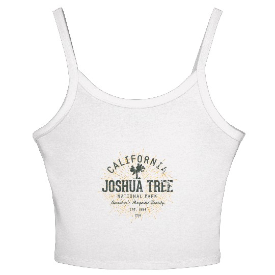 Vintage Joshua Tree National Park Gift Women's Spaghetti Strap Tank Top