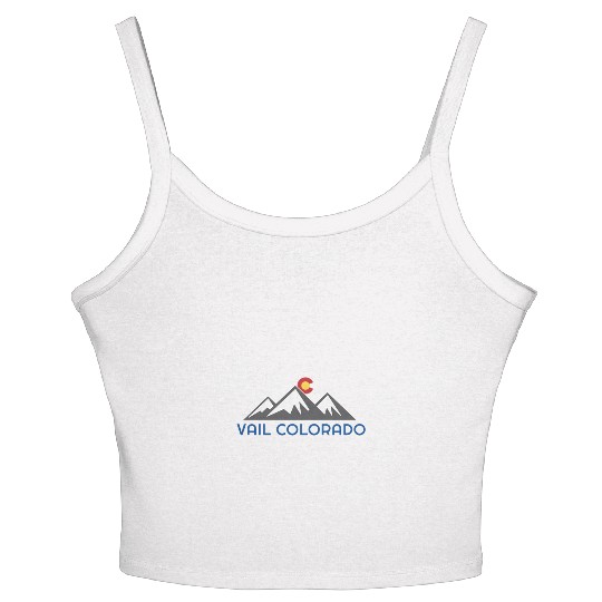 Vail Colorado Rocky Mountain Women's Spaghetti Strap Tank Top