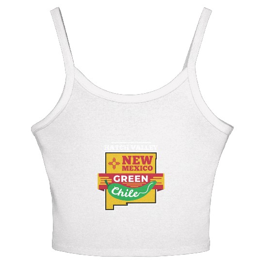 Hatch Chile Women's Spaghetti Strap Tank Top Green Chili Pepper