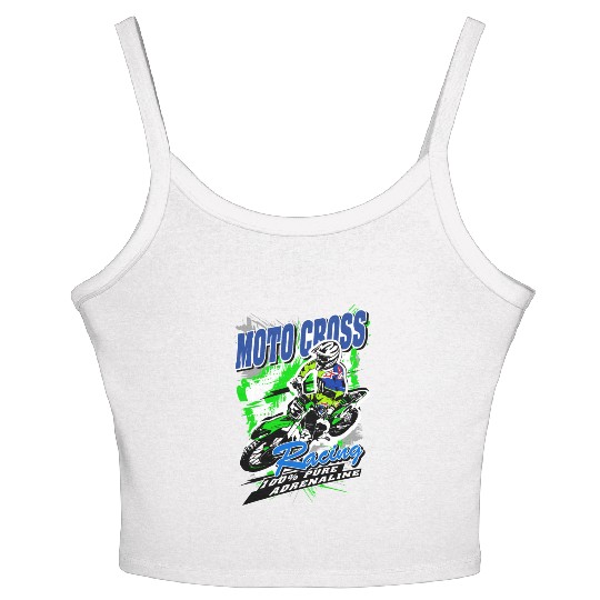 Motocross - Moto Cross - Supercross - MX - SX Women's Spaghetti Strap Tank Top