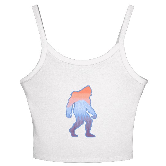 Mt Rainier Bigfoot Sasquatch Women's Spaghetti Strap Tank Top
