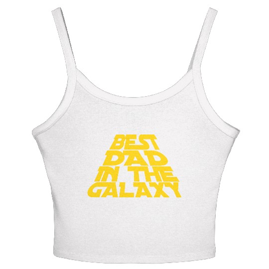 Best Dad in the Galaxy, Father's Day Women's Spaghetti Strap Tank Top