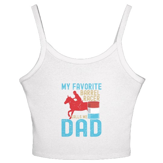Barrel Racer Dad Women's Spaghetti Strap Tank Top