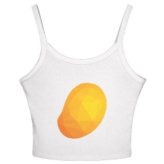 Mango Low Poly Women's Spaghetti Strap Tank Top
