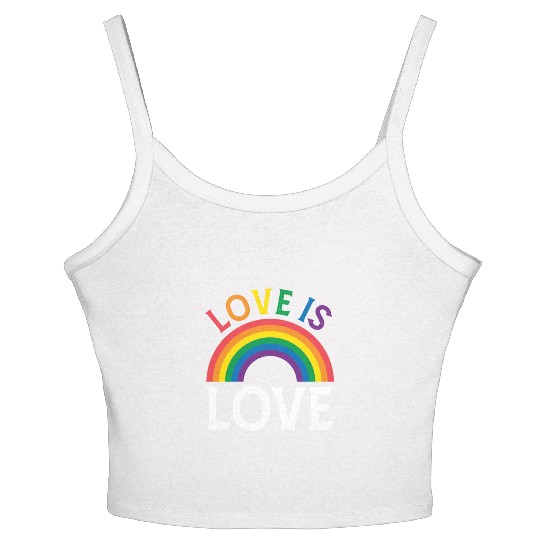 Love is Love - LGBTQ Women's Spaghetti Strap Tank Top
