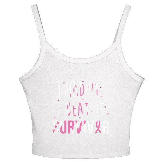 Breast Cancer Survivor I Had It I Beat It Women's Spaghetti Strap Tank Top