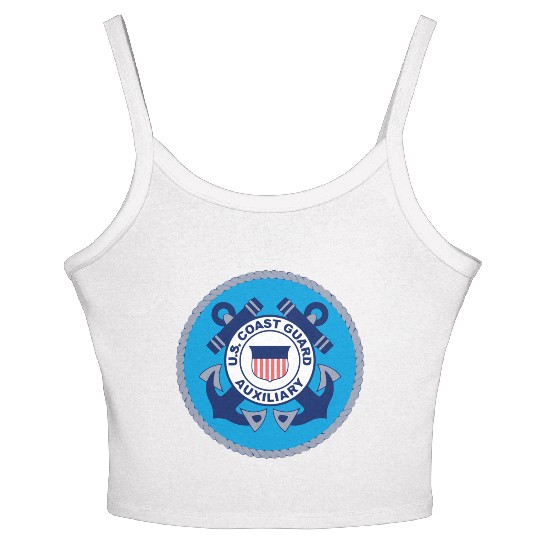 Us Coast Guard Auxiliary Homeland Security Patch Women's Spaghetti Strap Tank Top