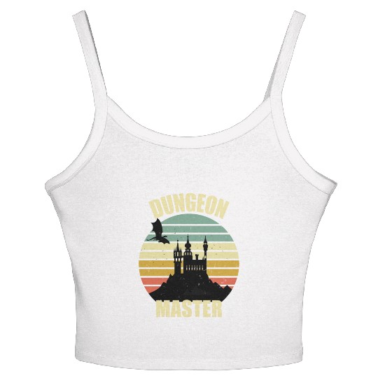 Dungeon Master - Bez I'm DM Smiles Retro Dragon Women's Spaghetti Strap Tank Top