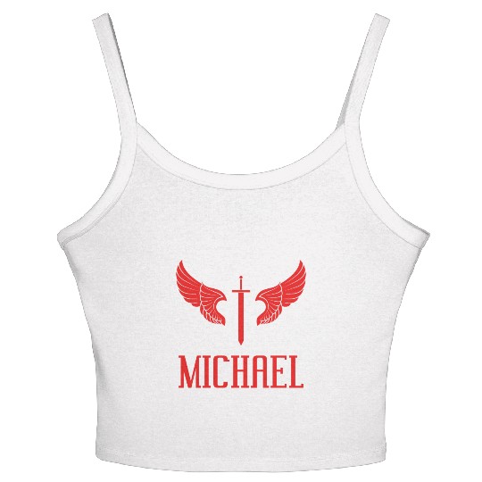 The Archangel St. Michael Women's Spaghetti Strap Tank Top