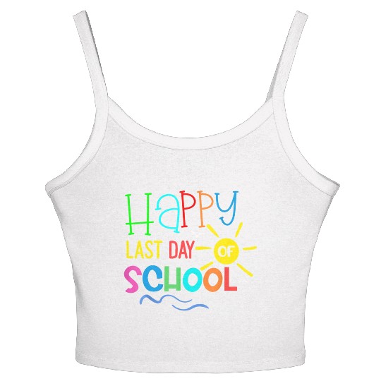 Happy Last Day Of School Teacher Women's Spaghetti Strap Tank Top