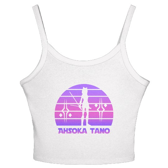 Ahsoka tano - Synthwave Women's Spaghetti Strap Tank Top