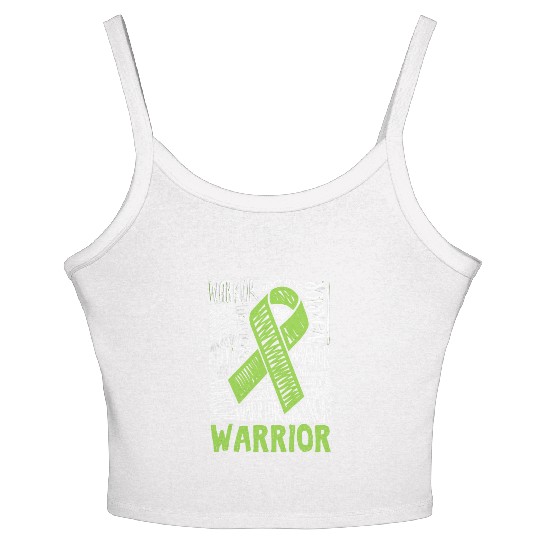 Non-Hodgkins Lymphoma Warrior Lime Green Awareness Women's Spaghetti Strap Tank Top