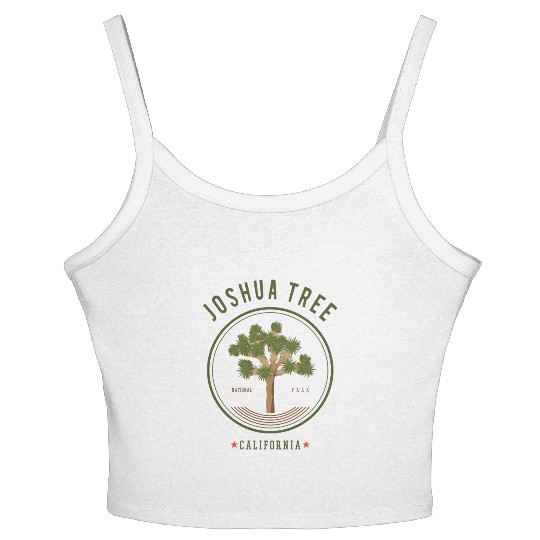 Joshua Tree National Park Women's Spaghetti Strap Tank Top California Trees