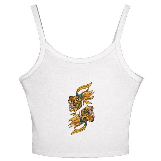 Aztec Warior Jaguar Maya Inca Culture Women's Spaghetti Strap Tank Top