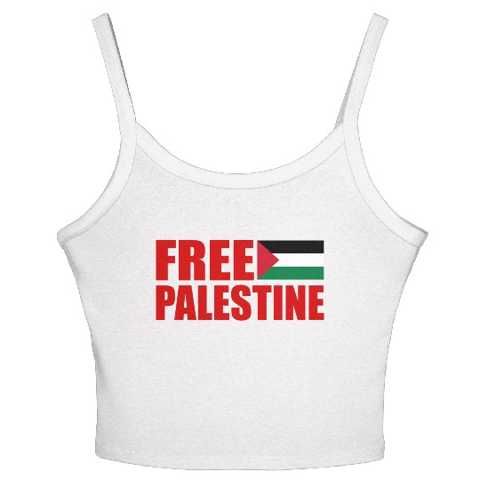 Free palestine Women's Spaghetti Strap Tank Top