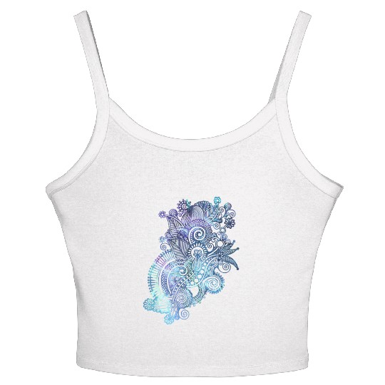 Abstract Women's Spaghetti Strap Tank Top