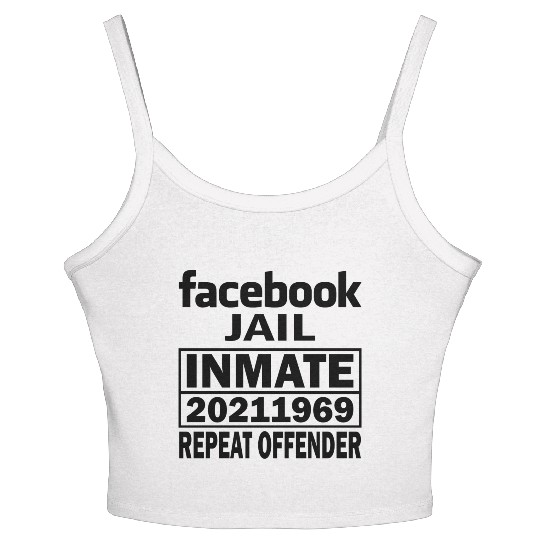 Facebook Jail Black Women's Spaghetti Strap Tank Top