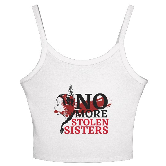 No MS Sisters/MMIW Girl Native American Women's Spaghetti Strap Tank Top