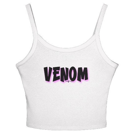 Venom | Neon Hot Pink Shadow Women's Spaghetti Strap Tank Top