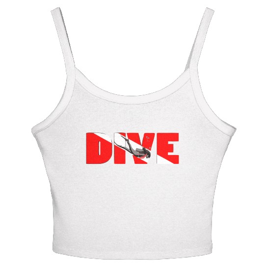 Scuba Diving Dive Women's Spaghetti Strap Tank Top