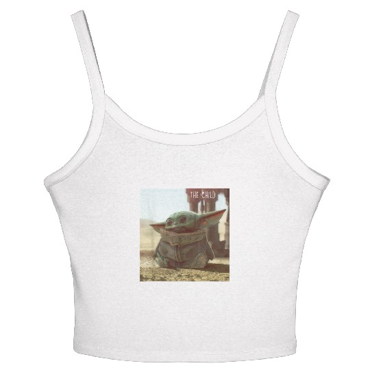 Star Wars The Mandalorian The Child Cute Scene Women's Spaghetti Strap Tank Top