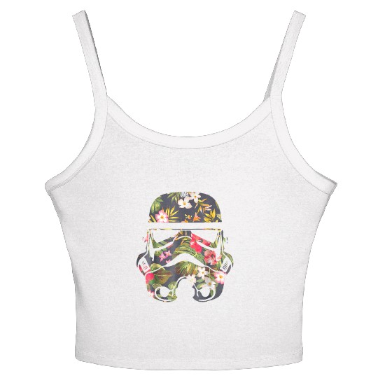 Star Wars Tropical Stormtrooper Floral Women's Spaghetti Strap Tank Top