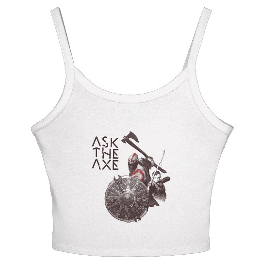 God Of War Ask The Axe Women's Spaghetti Strap Tank Top