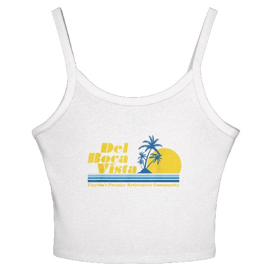Del Boca Vista Retirement Community Funny No 2376 Women's Spaghetti Strap Tank Top
