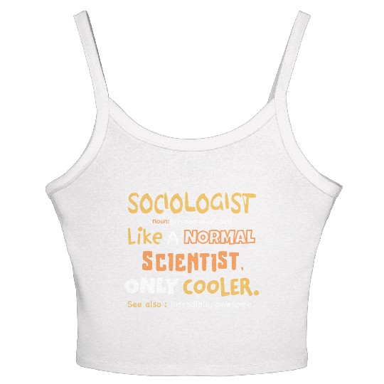 sociologist definition design / sociologist gift Women's Spaghetti Strap Tank Top