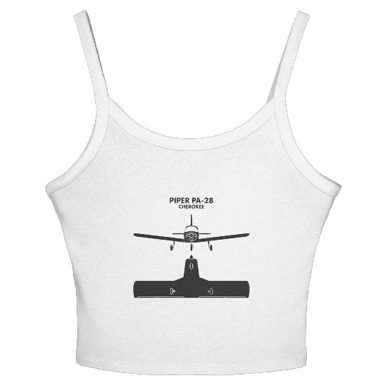 Piper PA 28 Cherokee Aircraft Women's Spaghetti Strap Tank Top