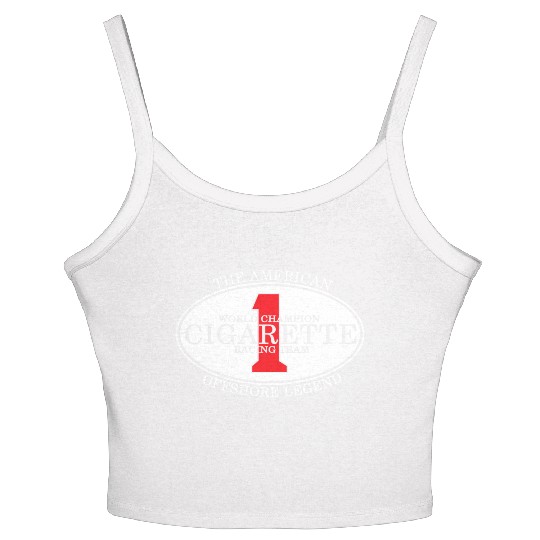 The American World Champion Cigarette Racing Team Women's Spaghetti Strap Tank Top