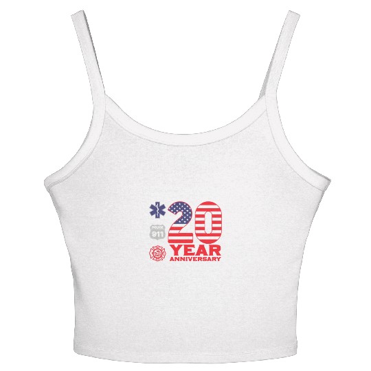 Patriot Day Never Forget 9 11 2001 Anniversary Women's Spaghetti Strap Tank Top