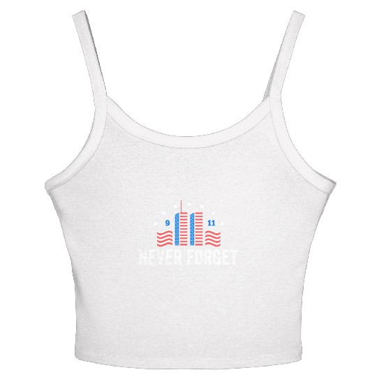 Never Forget 9/11 Patriot Day 2021 Women's Spaghetti Strap Tank Top