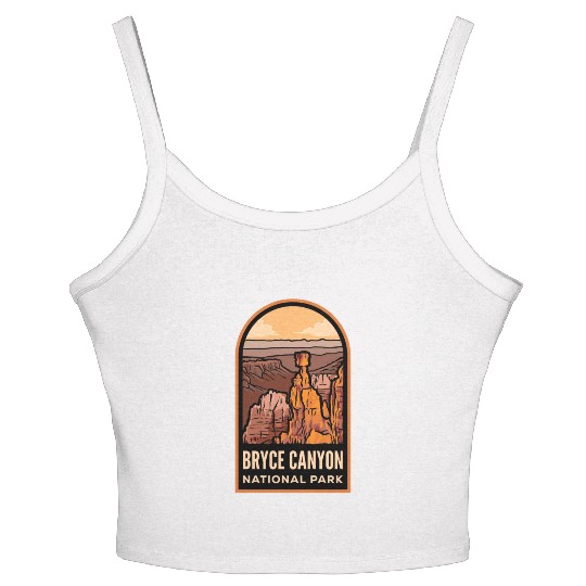 Bryce Canyon National Park Badge Women's Spaghetti Strap Tank Top
