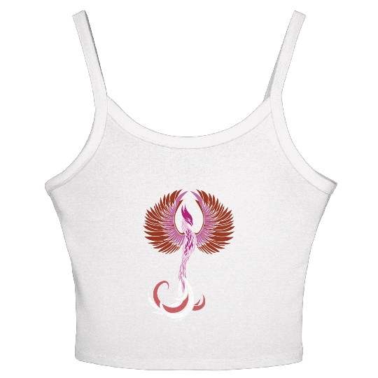 Lesbian Phoenix Support Design Colors Of Lesbian Women's Spaghetti Strap Tank Top
