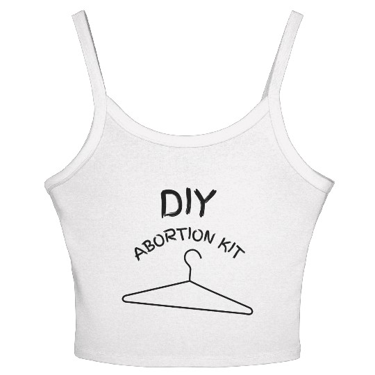 DIY Abortion Dark Humor Funny Joke Gag Gift WOW Women's Spaghetti Strap Tank Top