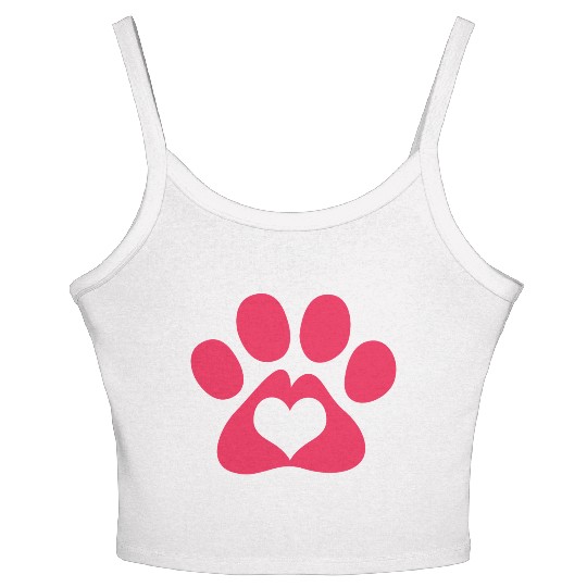 Dog Paw Adopt A Pet Dog Rescue Women's Spaghetti Strap Tank Top