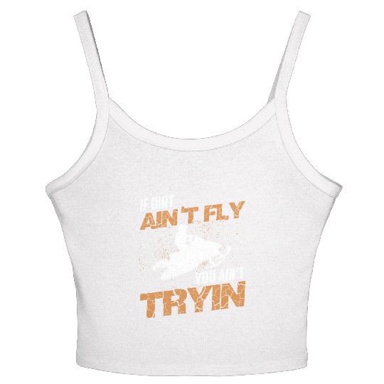 Dirt Bike Rider Gift Supercross MX Motocross Ride Women's Spaghetti Strap Tank Top