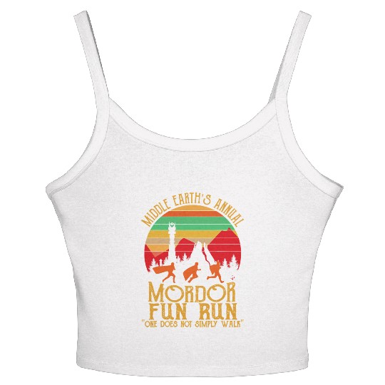 Mordor Fun Run One läuft nicht einfach Vintage Women's Spaghetti Strap Tank Top
