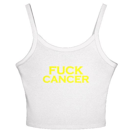 Fuck cancer Women's Spaghetti Strap Tank Top